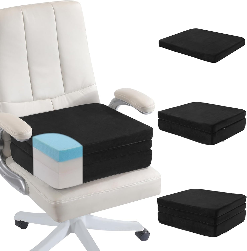 MABOZOO Height Adjustable Chair Cushions, 6 Inch Thick Office Chair Booster S...