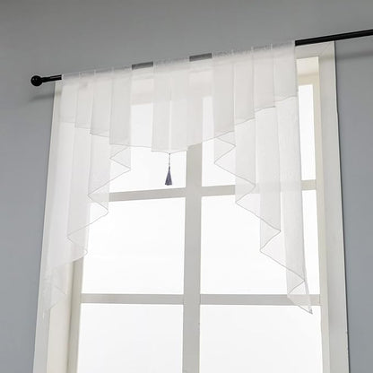 PearAge Swag Sheer Valance Curtains - Image 3