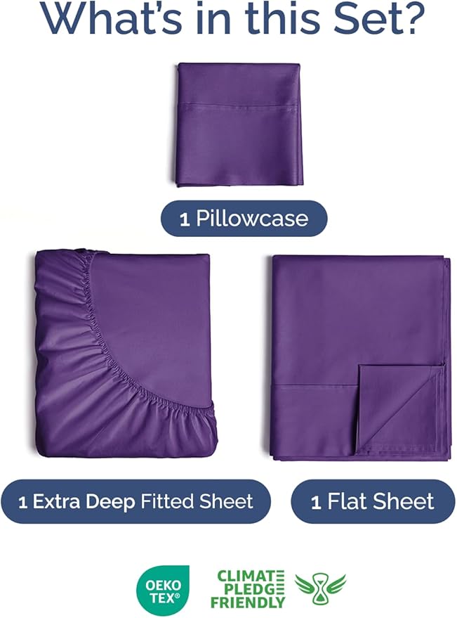 Extra Deep Pocket Twin Sheets - Image 2