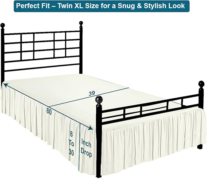 Shreem Linen Ruffled Bed Skirt - Image 5