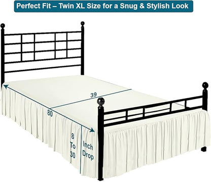 Shreem Linen Ruffled Bed Skirt - Image 5