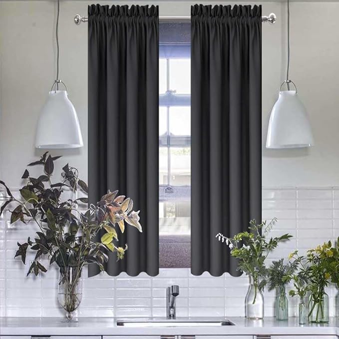 Black Kitchen Curtains by HighQualityCurtains