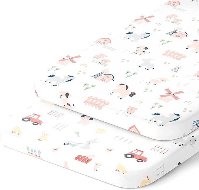 Joey + Joan Bassinet Fitted Sheets 19" x 32" by JoeyJoan
