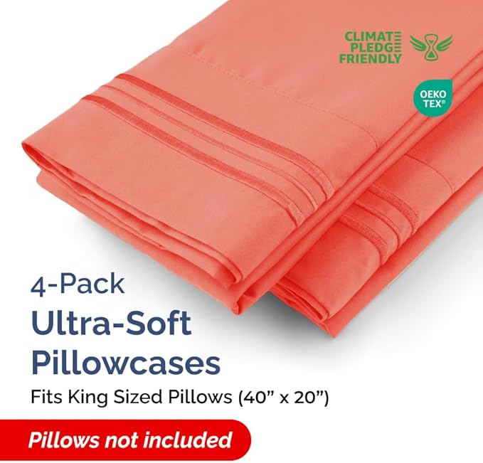 King Pillow Cases Set of 4 - Image 2