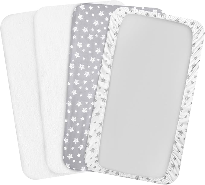Pack and Play Sheets & Waterproof Terry Pack N Play Mattress Protector Pad - Image 6