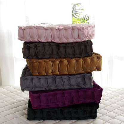 vctops Square Solid Color Velvet Seat Cushion - Image 5