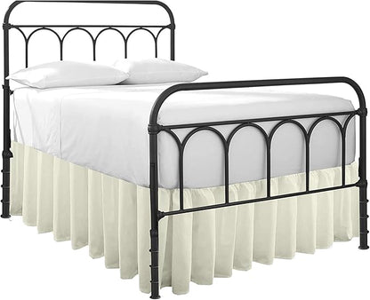 Ruffled Bed Skirt with Split Corners-Dust Ruffle by COTTINGON