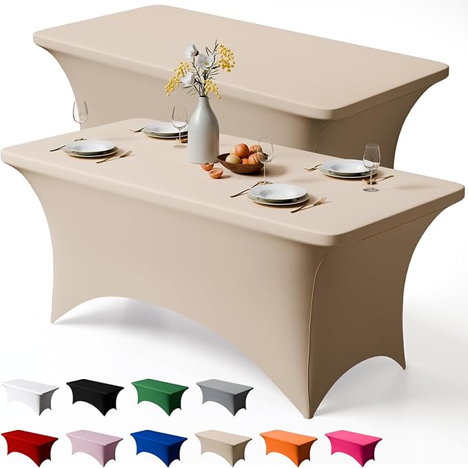 Trlyc 2 Pack 6FT Spandex Table Cloth by TRLYC