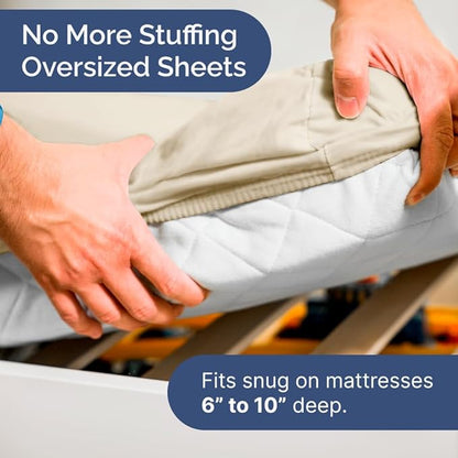 Cot Sheet Set 33” x 75” – 4 Piece Cot Size Twin Mattress Sheets – Ideal - Image 4