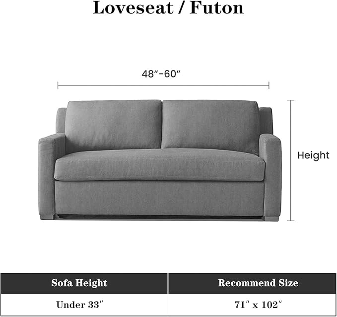 MEETSKY Boho Couch Cover for Dogs Washable Blue Abstract Couch Sofa Protector - Image 5