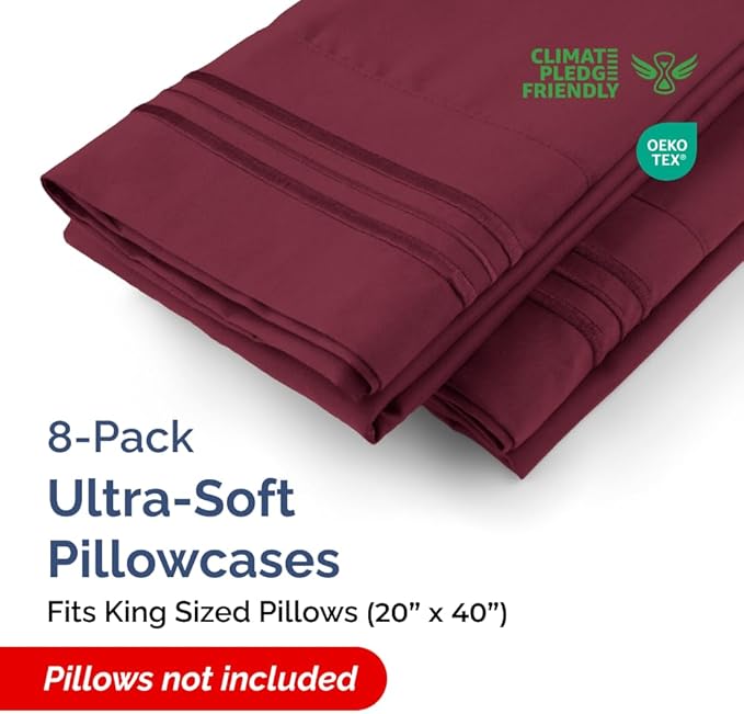 King Pillow Cases Set of 8 - Image 2