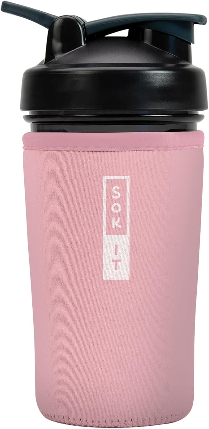 Sok It BotlSok Protein Blender Shaker Bottle Sleeve Insulated Neoprene Cover by SokIt