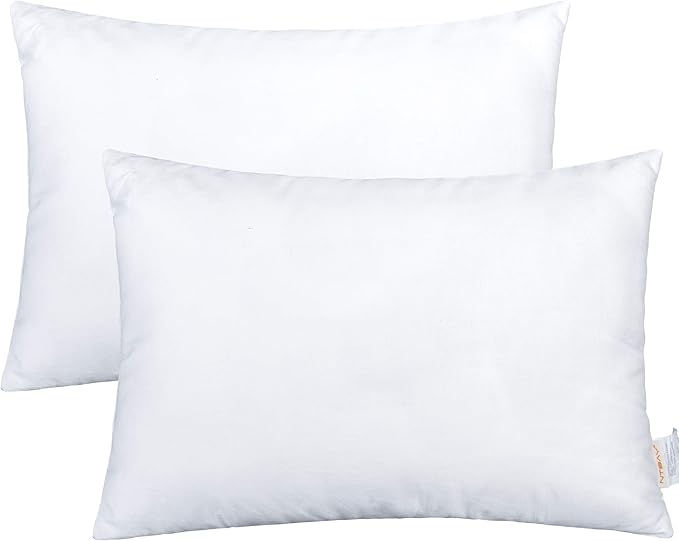 NTBAY 2 Pack Cotton Down Alternative 13x18 Pillows, Machine Washable by NTBAY