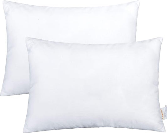 NTBAY 2 Pack Cotton Down Alternative 13x18 Pillows, Machine Washable by NTBAY