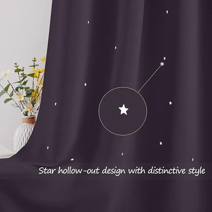 NICETOWN Blackout Star Curtains - Image 3