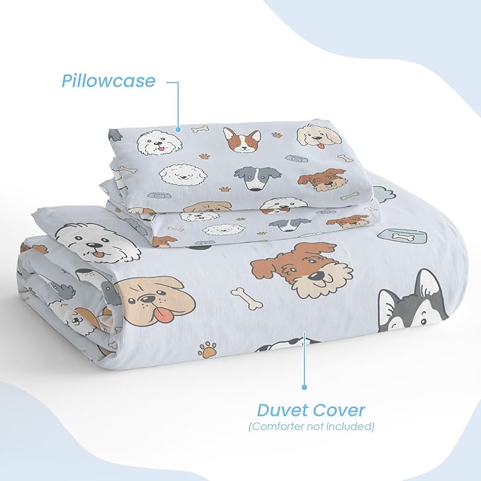 SANDJEST Dog Duvet Cover Sets Full Size - Image 4