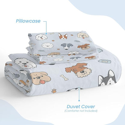 SANDJEST Dog Duvet Cover Sets Full Size - Image 4