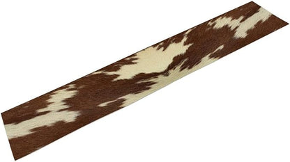 Cow Print Table Runner Retro Brown White Cow Fur Animal Fur Skin Farmhouse - Image 8