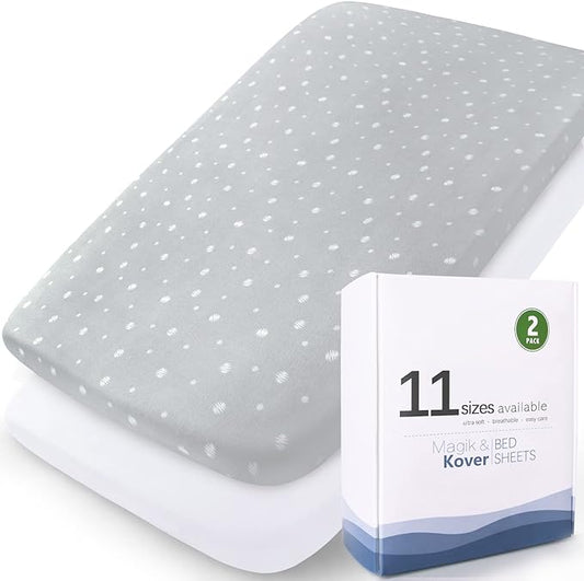 Bassinet Sheets Fit for RONBEI, Arm's Reach Clear-Vue, Mini Ezee Co-Sleeper by Magik+%26+Kover