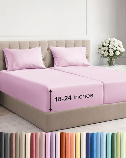 Extra Deep Pocket Split King Sheets by CGKUnlimited
