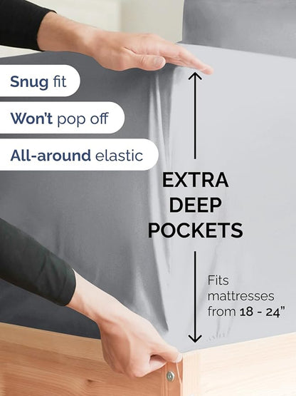 Extra Deep Cal King Fitted Sheet - Image 2