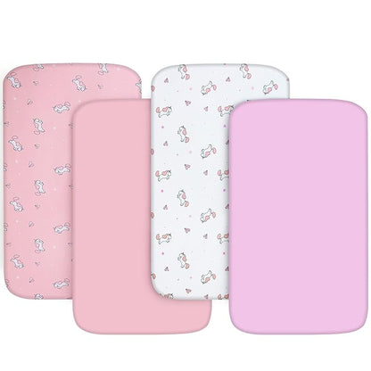Graco Pack 'n Play Sheets Fitted, Ultra Soft, Mini Crib Sheets, Breathable - Image 7