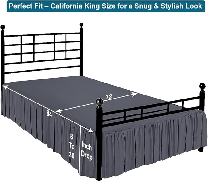 Shreem Linen Ruffled Bed Skirt - Image 5