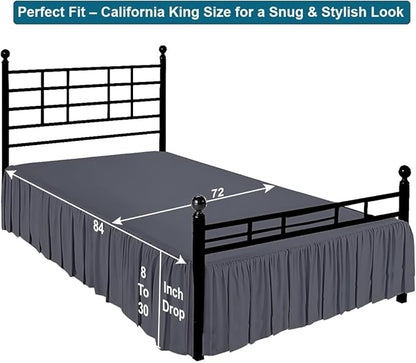 Shreem Linen Ruffled Bed Skirt - Image 5