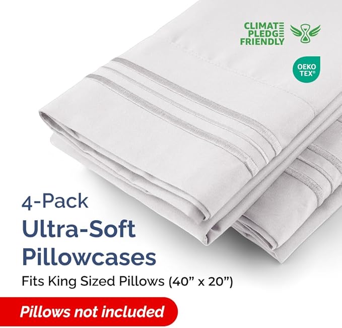 King Pillow Cases Set of 4 - Image 2