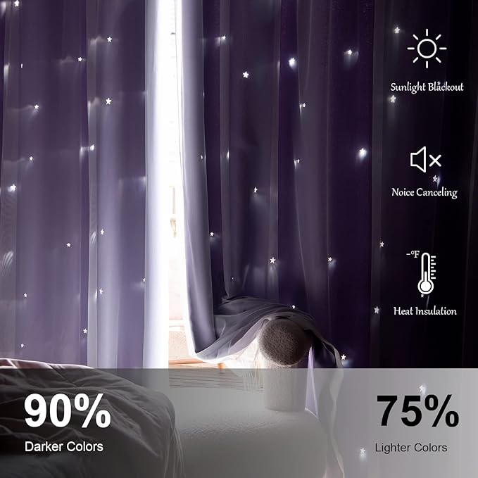 Stars Curtains Blackout Curtains - Image 3