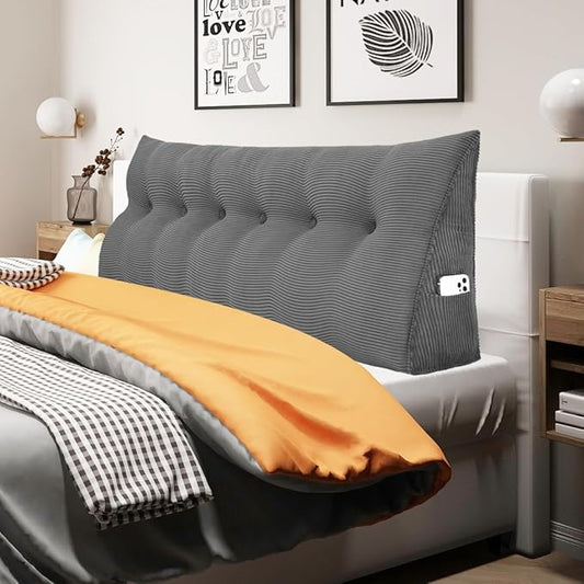 WOWMAX Triangular Headboard Pillow Bed Wedge Pillow by WOWMAX