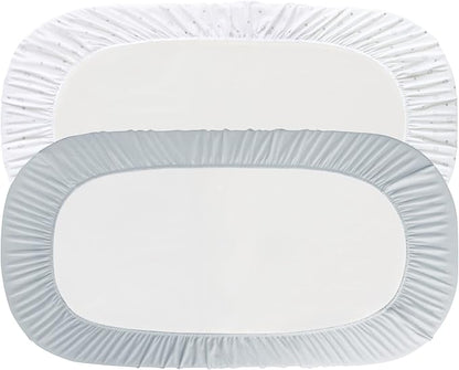 Bassinet Fitted Sheets Fit for UPPAbaby, Chicco LullaGo Anywhere Bassinet and - Image 7