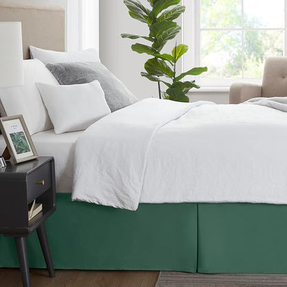 Nestl Hunter Green Bed Skirt King Size - Image 3