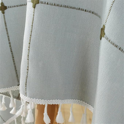 Simple Bedside Table Tassel Cover Cloth, Tablecloth Cover Towel, Suitable - Image 5