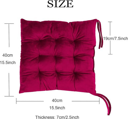 6 Pack Square Seat Cushion Chair Pads - Image 2