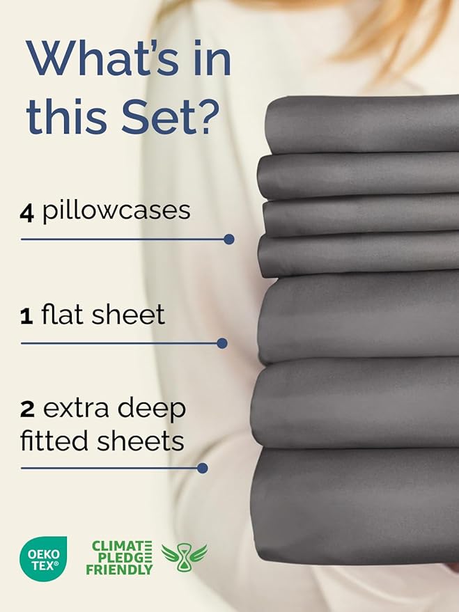 Extra Deep Split King Sheet Set - Image 2