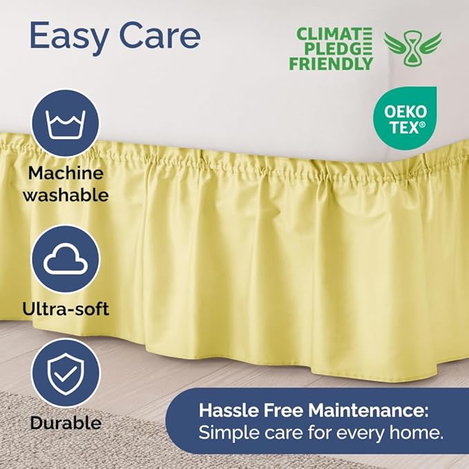 Wrap Around Dust Ruffle Bed Skirt - Image 6