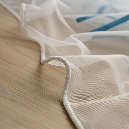 Melodieux Wheat Embroidery Sheer Curtain Extra Wide - Image 6