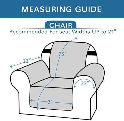 H.VERSAILTEX Reversible Chair Cover Furniture Protector Anti-Slip Couch Cover - Image 2