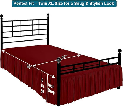 Shreem Linen Ruffled Bed Skirt - Image 5