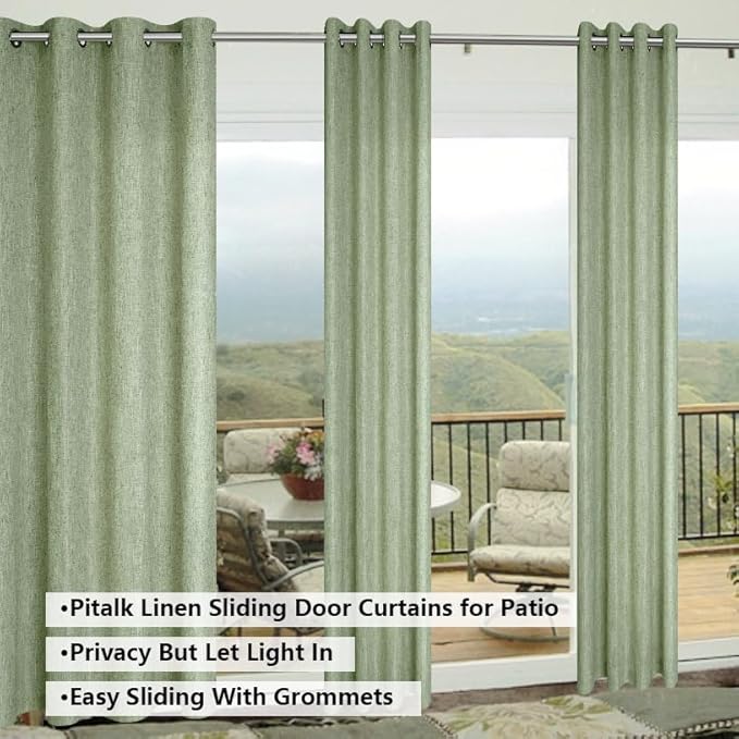 Light Sage Green 108 Inches Long Curtains - Image 6