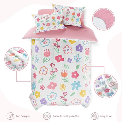 SANDJEST Floral Twin Bedding Sets - Image 2