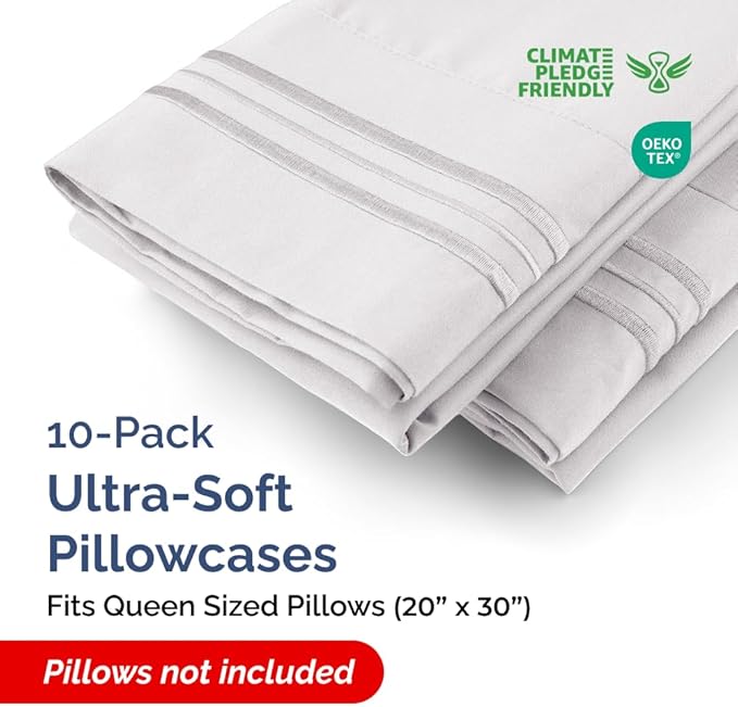 Queen Pillow Cases Set of 10 - Image 2
