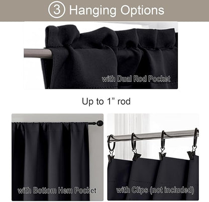 Gwine 24 Inch Long Tier Curtains - Image 5