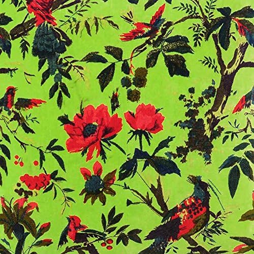 Eyes of India Velvet Floral Flower Bird Throw Pillow Sofa Cushion Cover Case - Image 2