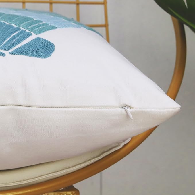 1 PCS Embroidered Throw Pillow Cover Cotton Decorative Square Cushion Cases - Image 7