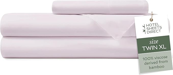 Hotel Sheets Direct 3 Piece Bed Sheet Set Twin XL Size, 100% Viscose Derived by HOTELSHEETSDIRECT