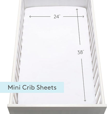 Newton Baby Fitted Mini Crib Sheets | Organic Muslin Cotton, Breathable & Soft - Image 6