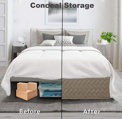 Queen Bed Skirt-Box Spring Cover - Image 2