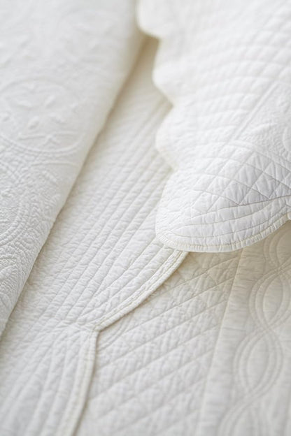 Sage Garden Luxury Pure Cotton Quilted Standard Pillow Sham 20'' x 26'' - Image 5